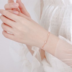 Cute Star Bracelet Adjustable Rose Gold Bracelet for Girls Birthday Gift