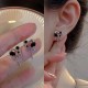 Women's Heart Earrings Individuality Punk Earrings for Girls