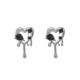 Women's Heart Earrings Individuality Punk Earrings for Girls