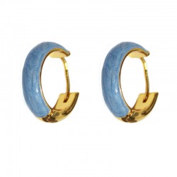 Haze Blue Drip glaze Earrings Vintage Enamel Simple Earrings for Women