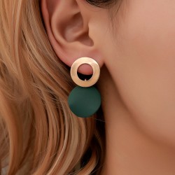 Women's Hoop Earring Irregular Geometric Round Earring Female Jewelry