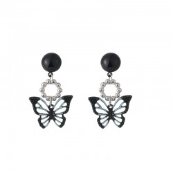 Black Butterfly Dangle Earrings Cute Jewelry Gift for Women