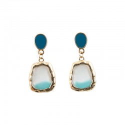 Blue Dangle Earrings Cute Square-Shaped Earrings For Women